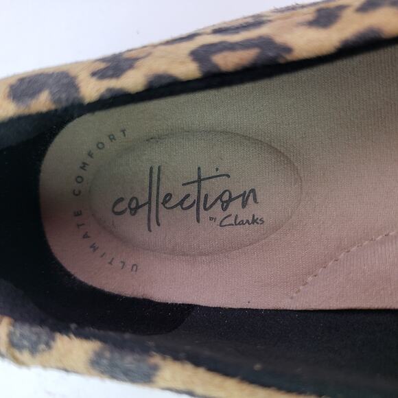 Collection By Clarks Ashland Ballot Womens Size 9 Leopard Slip On Loafer Shoes - Picture 10 of 11